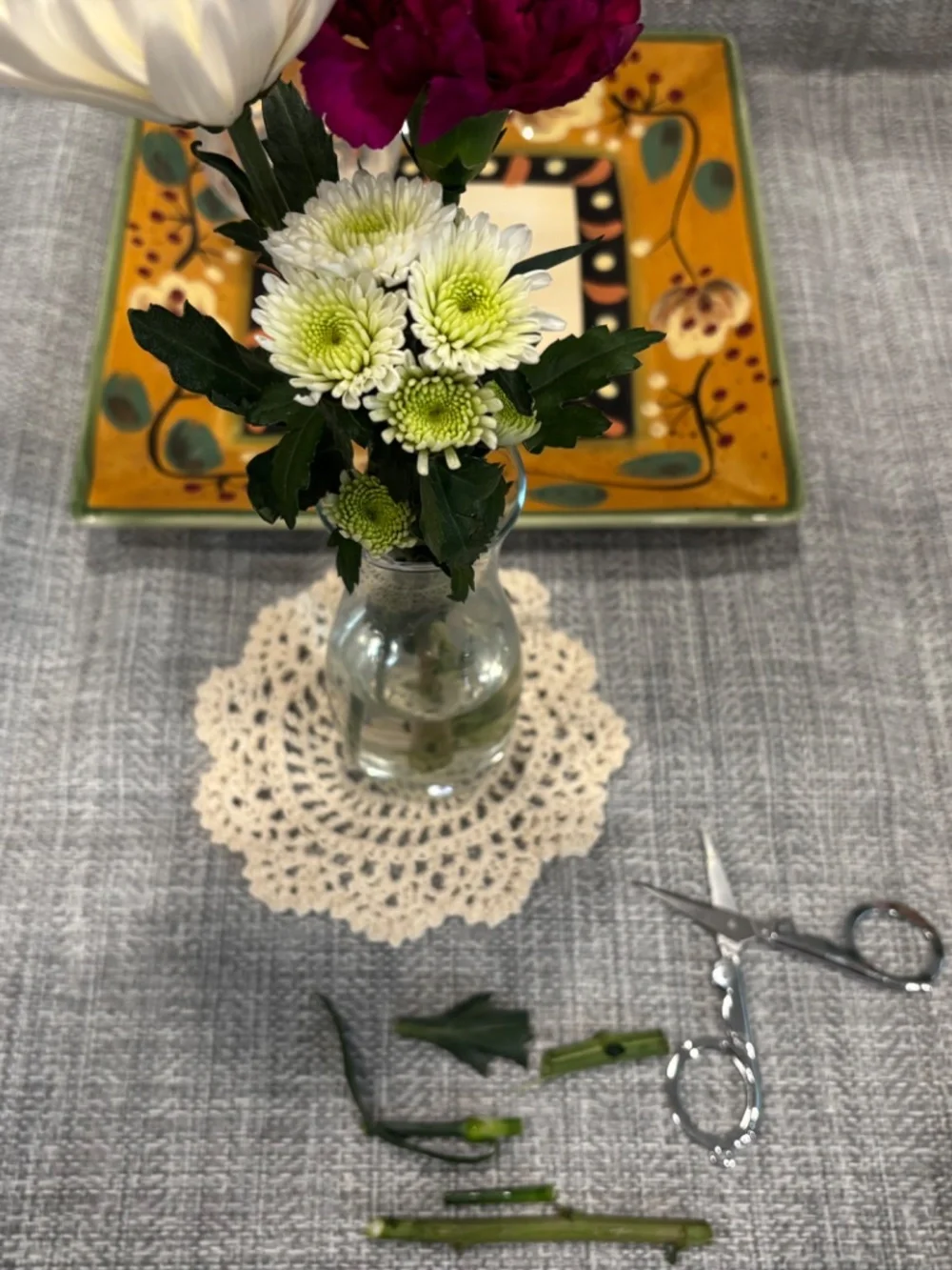 flower arranging materials care of environment lesson by idlewild montessori